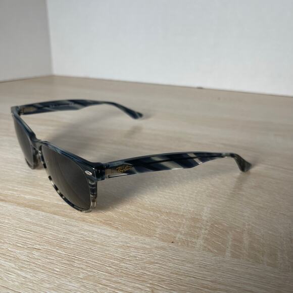 Ray-Ban RB2184 1252/R5 Sunglasses Gray Blue Translucent 57-18-145 Blue Lens READ main image 8
